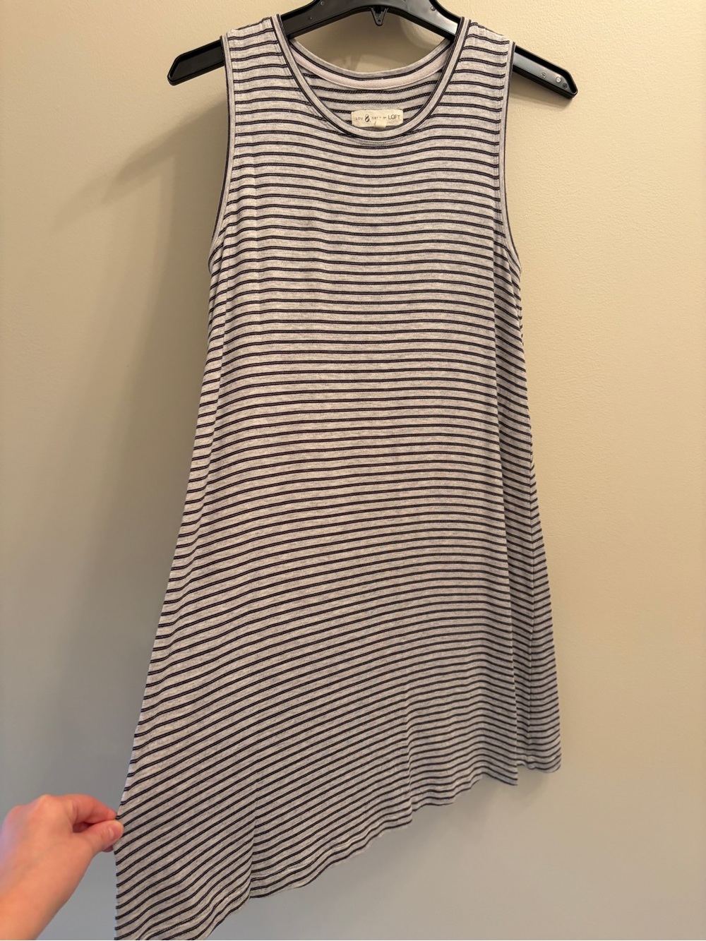Lou & Grey for Loft |Striped Casual Sleeveless Mini Dress